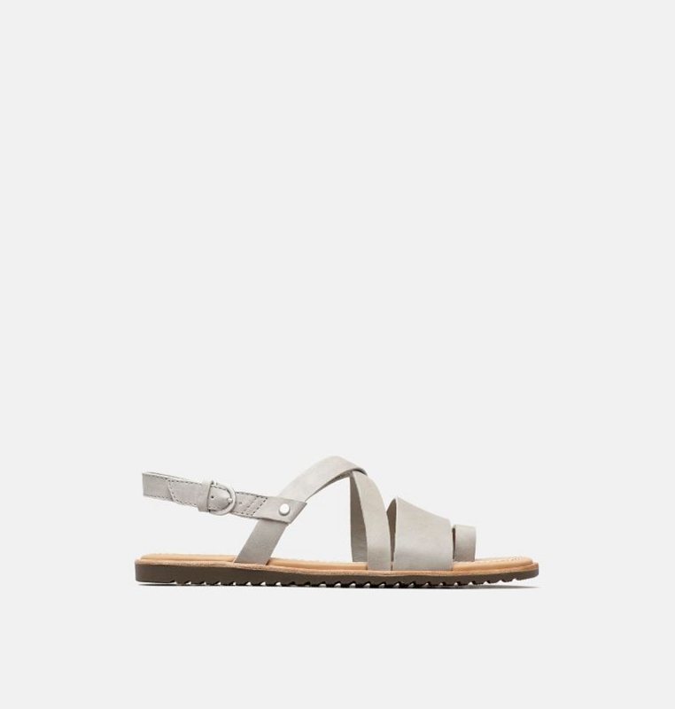 Sandalias Sorel Mujer - Ella™ Criss Cross Flat Gris - 03145-XLIM